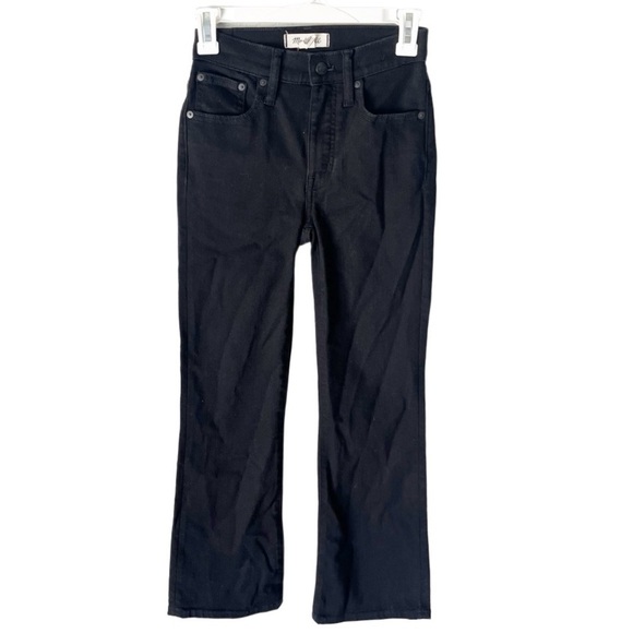 Madewell Jeans Women's 23 Cali Demi-Boot Black Frost Tencel Denim Edition J9500 - Picture 2 of 10